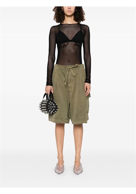 top velvet flot jpg donna nero JEAN PAUL GAULTIER | 25/33-F-TO263I-T00500
